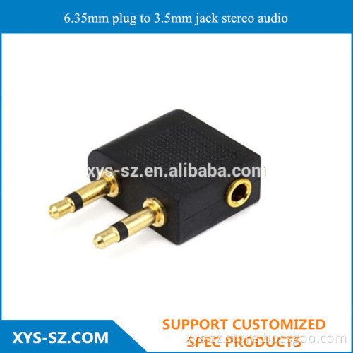 6.35mm plug to 3.5mm jack stereo audio